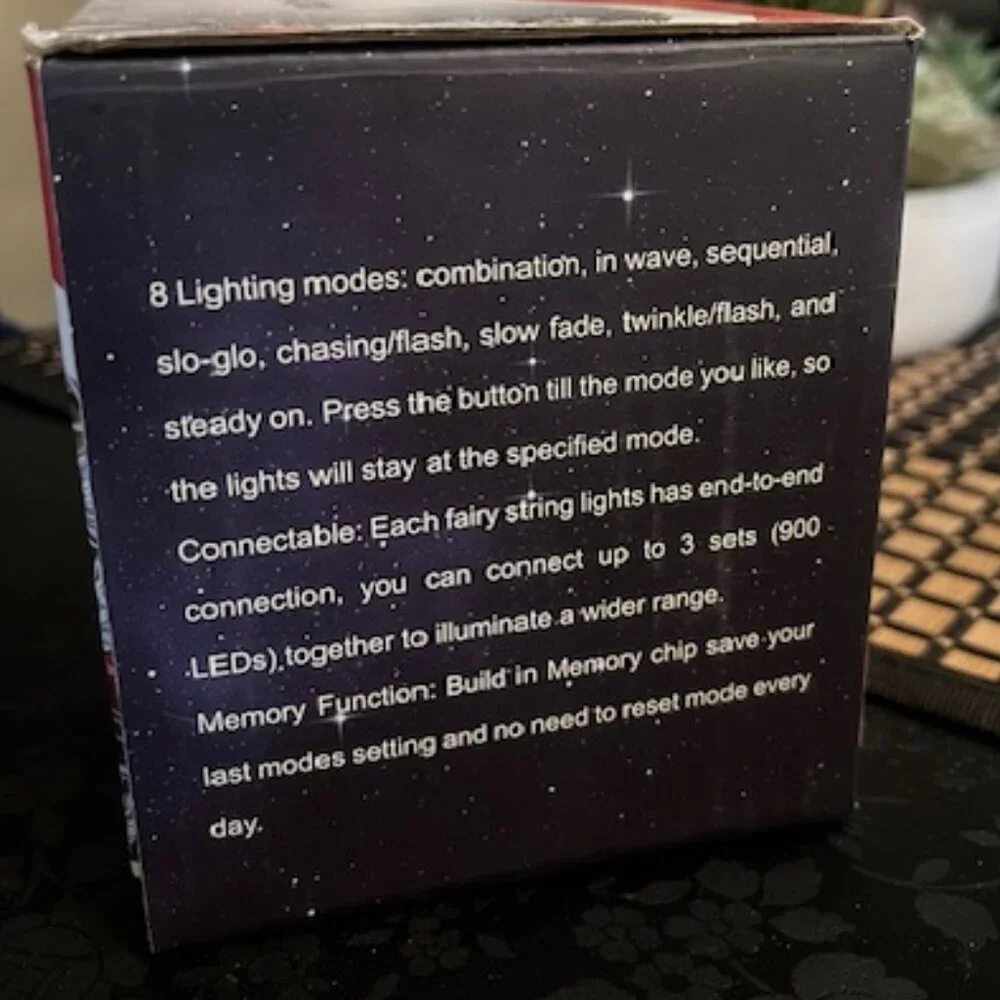 3/$15~300 LED String Lights (NIB)